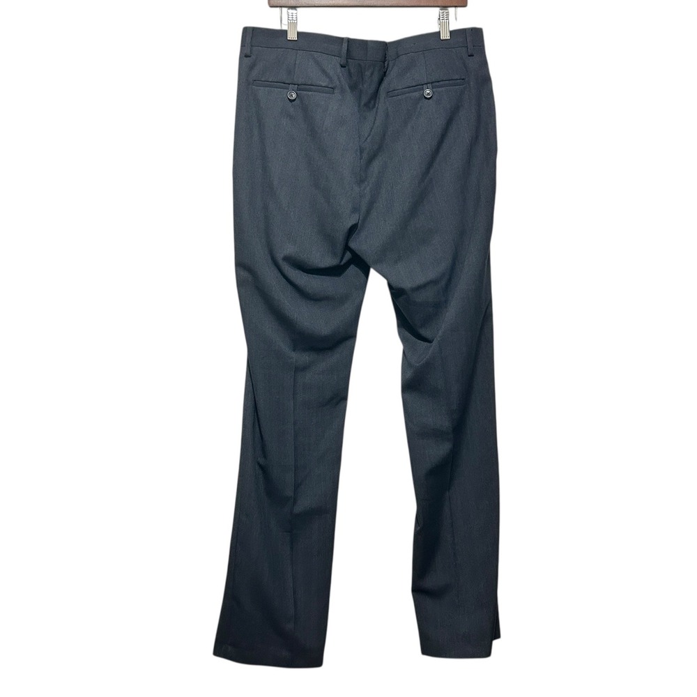 Banana Republic Men Dress Pants 35x34 Charcoal Tailored Slim Fit Workwear Office